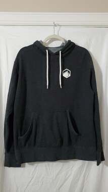 Liquid Force Logo Pullover Hoodie Charcoal Grey Size Large